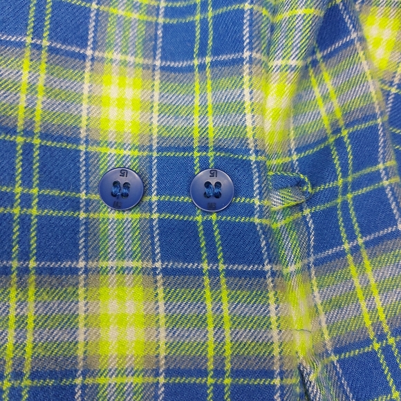 Burton Dryride WB Blitz Blue & Green Flannel - Picture 5 of 10